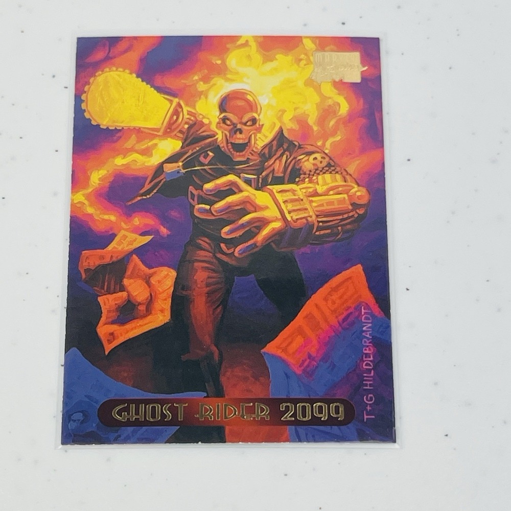 1994 Marvel Masterpieces #43 Ghost Rider 2099 Hildebrandt Fleer Trading Card